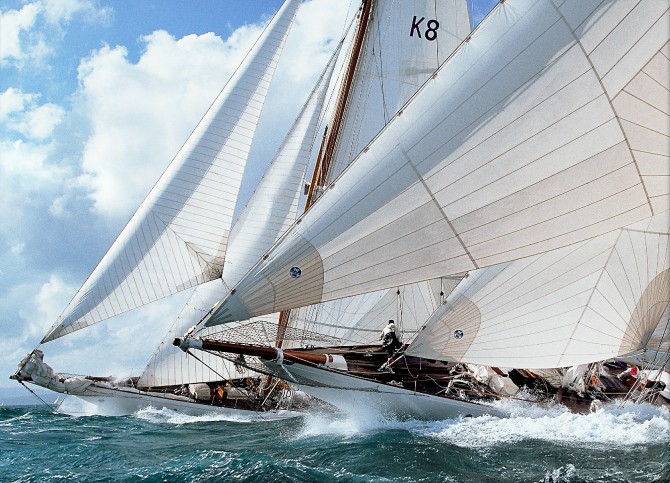 Astra and Candida racing at the Nioulargue regatta Photo Astra and Candida racing at the Nioulargue regatta par Philip Plisson