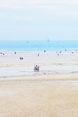 Photo La plage du Men Du, La Trinité-sur-Mer par Philip Plisson