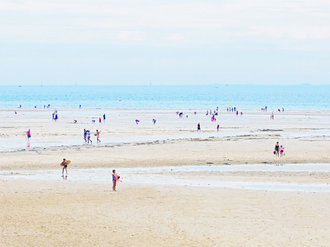 Photo La plage du Men Du entre Carnac et la Trinité-sur-Mer par Philip Plisson