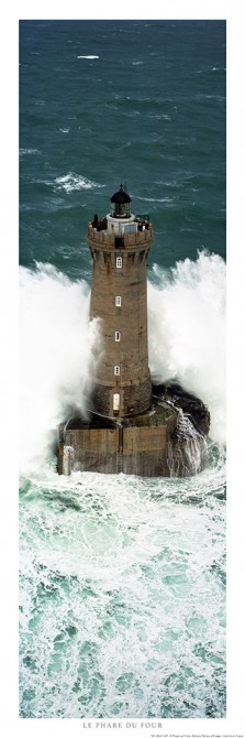 Wave on the Four lighthouse, Finistère, Brittany Photo Wave on the Four lighthouse, Finistère, Brittany par Philip Plisson