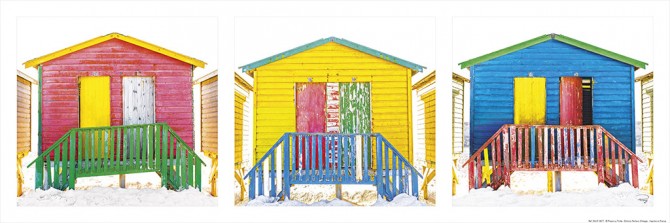 Cabanes de plage multicolores Photo Cabanes de plage multicolores par Philip Plisson