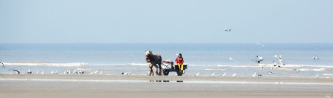 Photo Sur la plage du Touquet par Philip Plisson