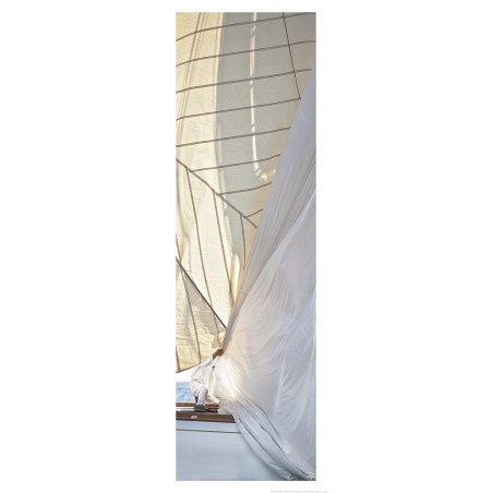Affalage de spi sur un classique yacht