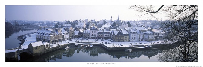 Saint-Goustan sous la neige, Auray, Morbihan Photo Saint-Goustan sous la neige, Auray, Morbihan par Philip Plisson