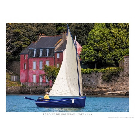 Vieux gréement devant Séné dans le Golfe du Morbihan
