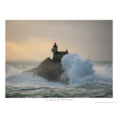 Le phare de Tévennec à la pointe Finistère, Bretagne