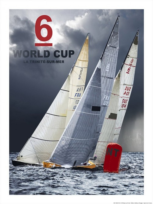 Affiche coupe du monde de 6 mètres JI en baie de Quiberon Photo Affiche coupe du monde de 6 mètres JI en baie de Quiberon par Philip Plisson