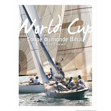 Affiche coupe du monde de 8 mètres JI à la Trinité-sur-Mer
