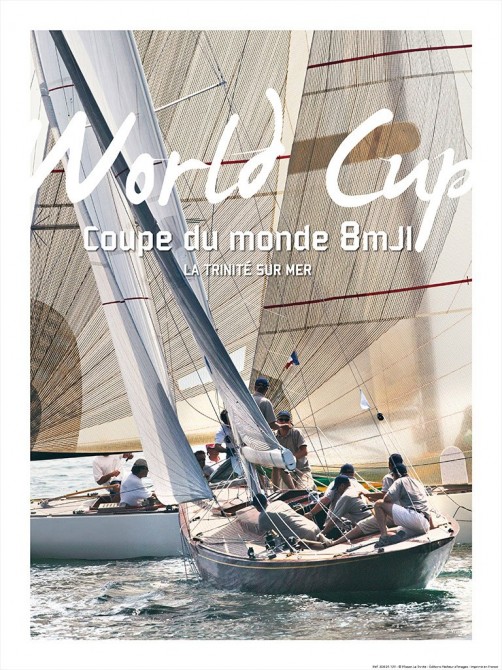 Affiche coupe du monde de 8 mètres JI à la Trinité-sur-Mer Photo Affiche coupe du monde de 8 mètres JI à la Trinité-sur-Mer par Philip Plisson