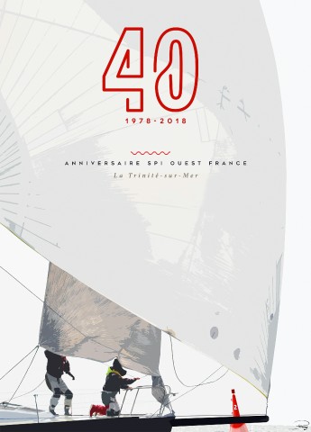 Photo Affiche Spi Ouest-France pour la 40ème édition par Philip Plisson