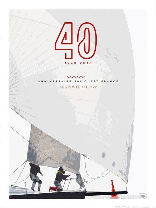 Affiche Spi Ouest-France pour la 40ème édition Photo Affiche Spi Ouest-France pour la 40ème édition par Philip Plisson