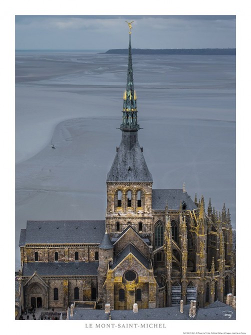 L'archange Saint-Michel, Le Mont-Saint-Michel, Normandie Photo L'archange Saint-Michel, Le Mont-Saint-Michel, Normandie par Philip Plisson