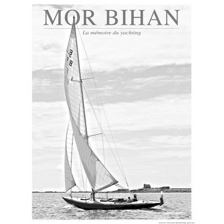 Affiche, classique yacht en Morbihan