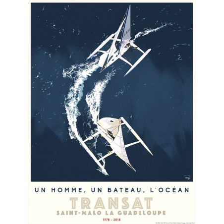 Affiche Transat Saint-Malo - La Guadeloupe