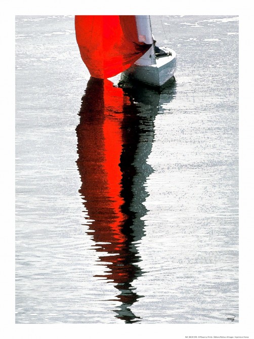 Photo Spi rouge en baie de Quiberon par Philip Plisson