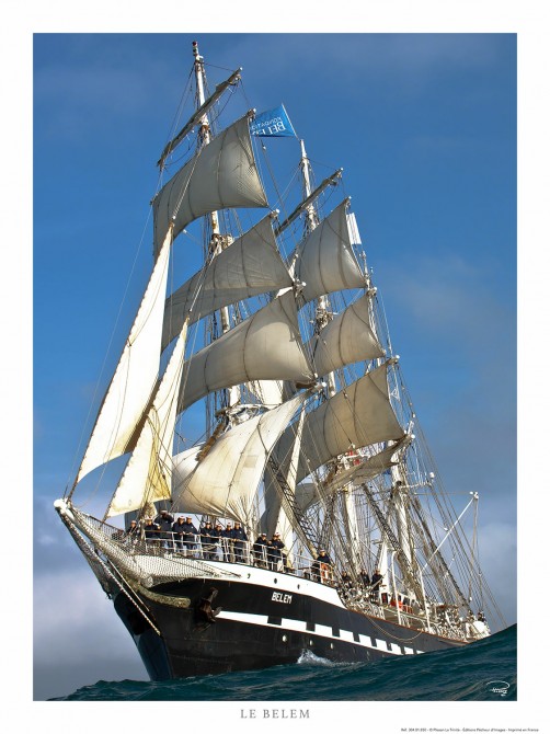 Le trois-mâts barque Belem toutes voiles dehors Photo Le trois-mâts barque Belem toutes voiles dehors par Philip Plisson