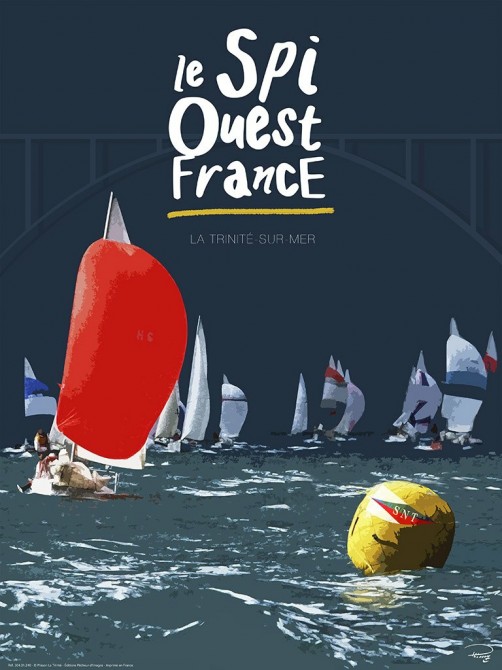 Affiche le Spi Ouest-France Photo Affiche le Spi Ouest-France par Philip Plisson