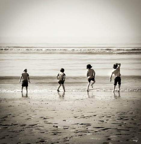 Photo Bain de mer en Bretagne par Philip Plisson