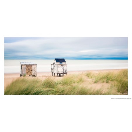 Cabanes sur la plage, Côte d'Opal