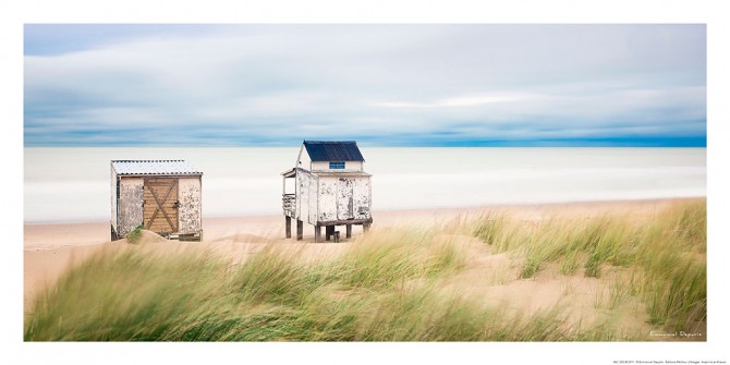 Cabanes sur la plage, Côte d'Opal Photo Cabanes sur la plage, Côte d'Opal par Emmanuel Deparis