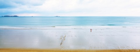 Photo La plage du Sillon à Saint-Malo, Ille-et-Vilaine par Philip Plisson
