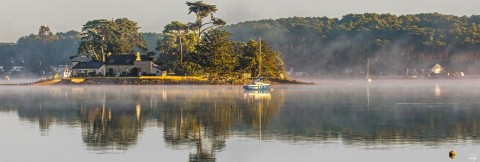 Photo La Trinité-sur-Mer, rivière de Crac'h, Morbihan par Philip Plisson