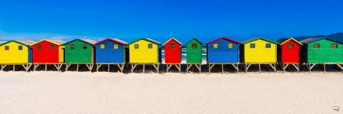Photo Cabanes colorées, Afrique du Sud par Philip Plisson