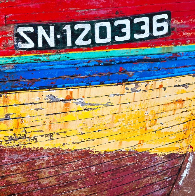 Photo Coque en bois, bateau de pêche par Philip Plisson