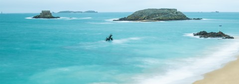 Photo Saint-Malo, plage du Bon Secours par Philip Plisson