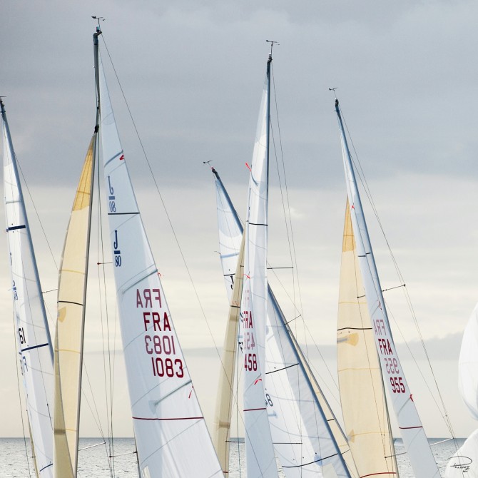 Photo Voiliers en baie de Quiberon par Philip Plisson