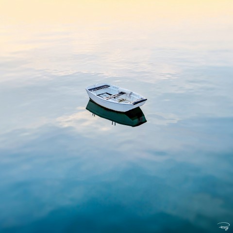 Photo Plate au mouillage par Philip Plisson