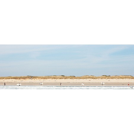 Surfeurs sur la plage, Morbihan