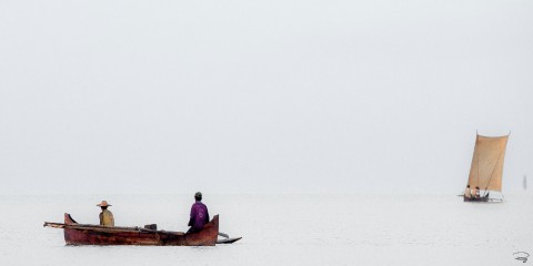 Photo Pêche en pirogue, Madagascar par Philip Plisson
