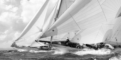 Photo Astra et Candida à la Nioulargue par Philip Plisson