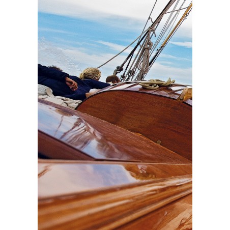 A bord de Mariquita, classique yacht