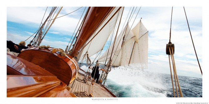 A bord de Mariquita, classique yacht Photo A bord de Mariquita, classique yacht par Philip Plisson
