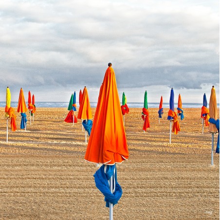 Sur la plage de Deauville, Normandie