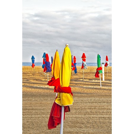 Sur la plage de Deauville, Normandie