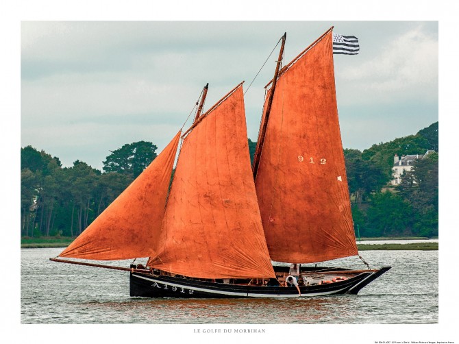 Photo Vieux gréement sur la rivière d'Auray, Morbihan par Philip Plisson