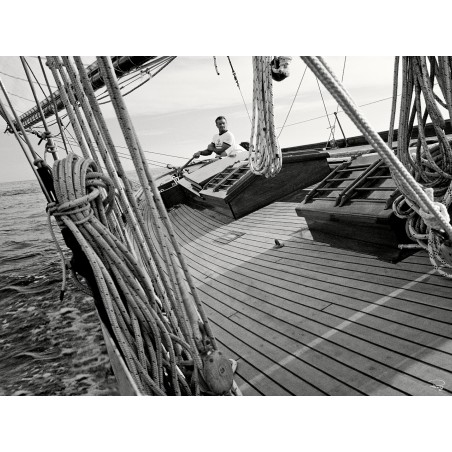 Sur le pont de Pen Duick