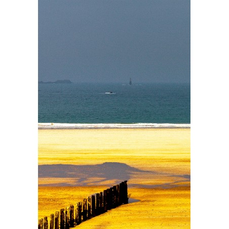 Lumière sur la plage du Sillon, Saint-Malo, Bretagne
