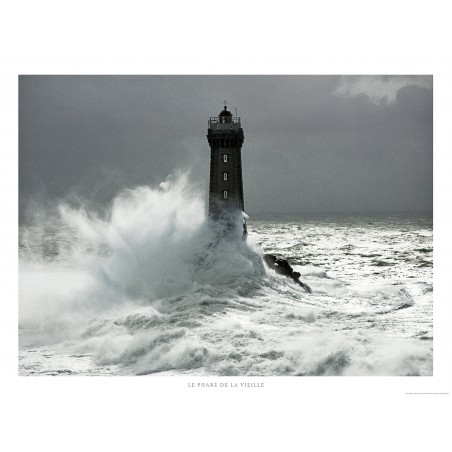 Le phare de la Vieille, mer d'Iroise