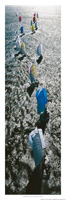 Photo Spi Ouest-France, régate en baie de Quiberon par Philip Plisson