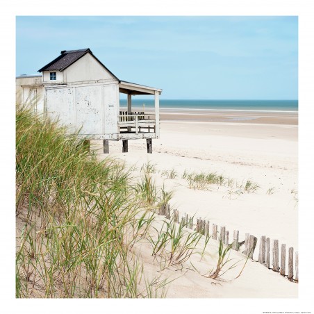 Cabane du bord de mer, Côte d'Opale
