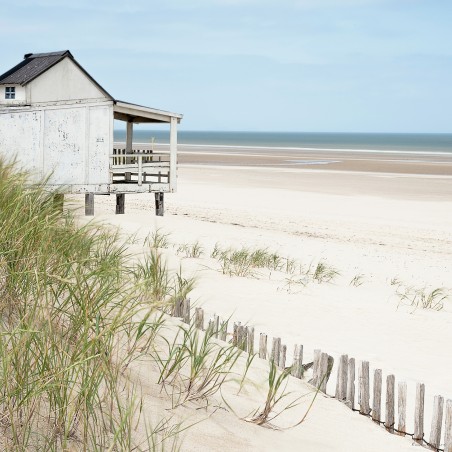 Cabane du bord de mer, Côte d'Opale