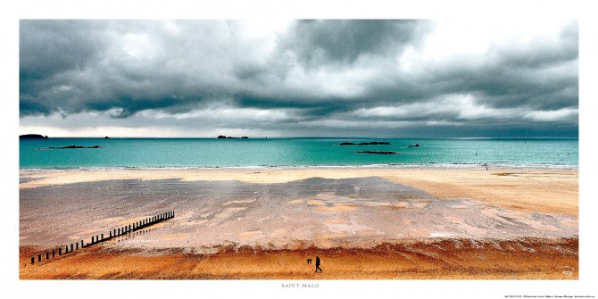 Photo Un hiver sur la plage du Sillon à Saint-Malo, Bretagne par Philip Plisson