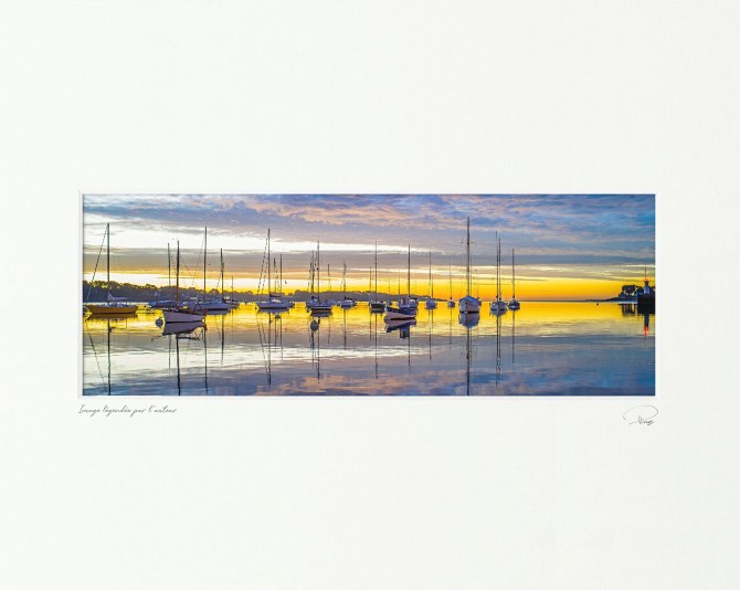 Voiliers au mouillage, La Trinité-sur-Mer, Morbihan Photo Voiliers au mouillage, La Trinité-sur-Mer, Morbihan par Philip Plisson