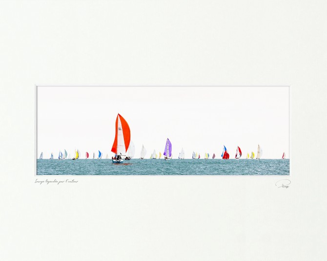 Voiliers en régate en baie de Quiberon Photo Voiliers en régate en baie de Quiberon par Philip Plisson
