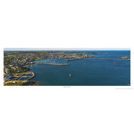 Roscoff vue du ciel, Finistère, Bretagne
