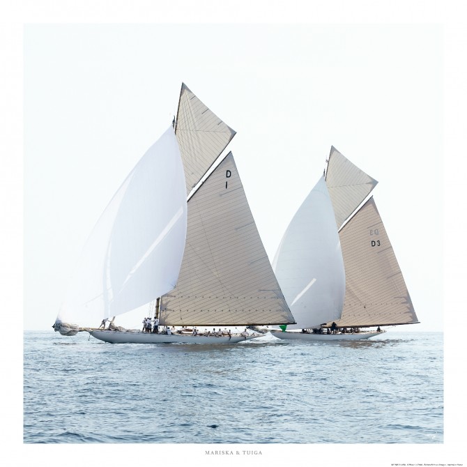 Photo Mariska et Tuiga, classiques yachts par Philip Plisson